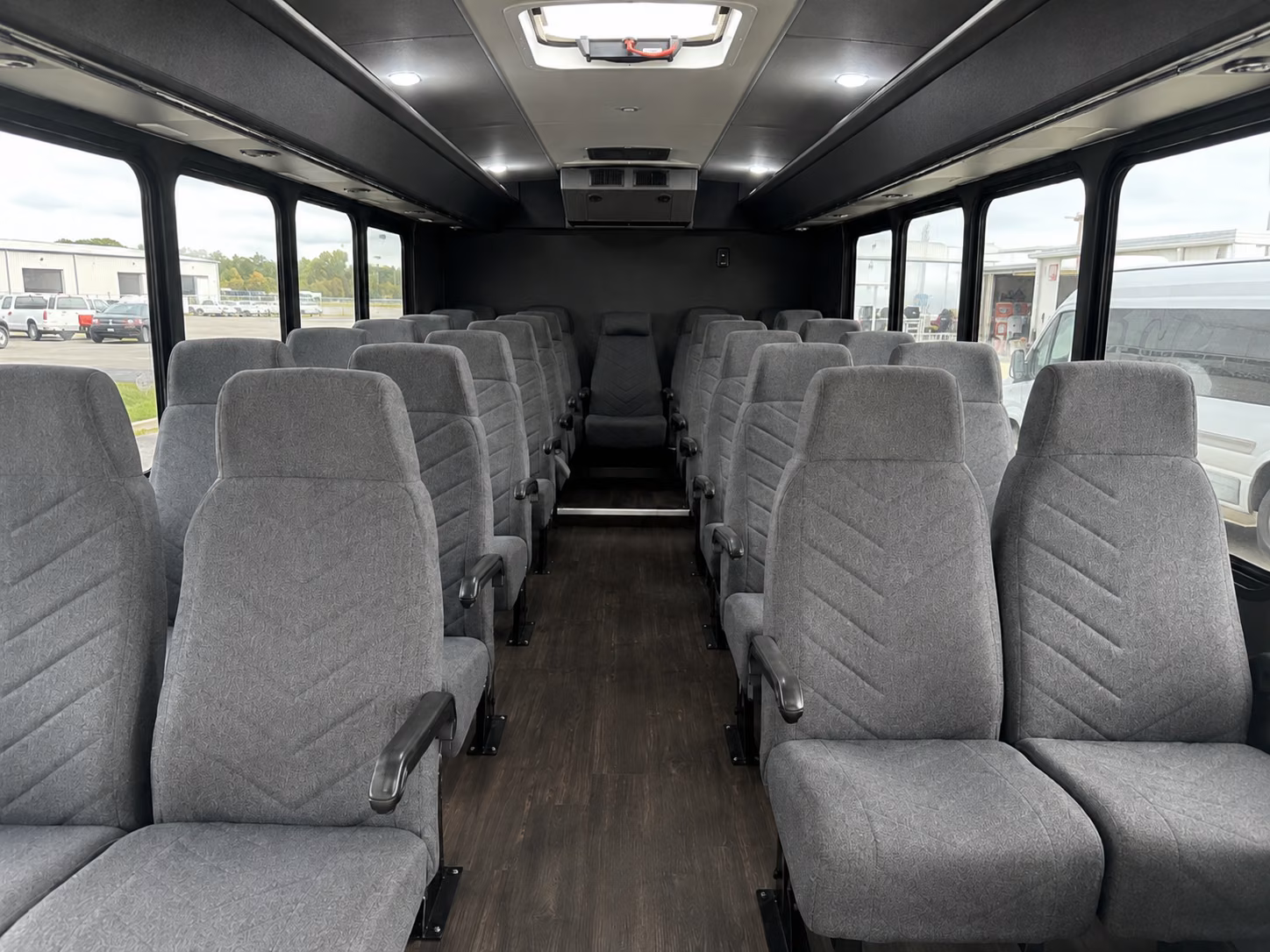 charter buses for frederick vineyard and farm venue weddings