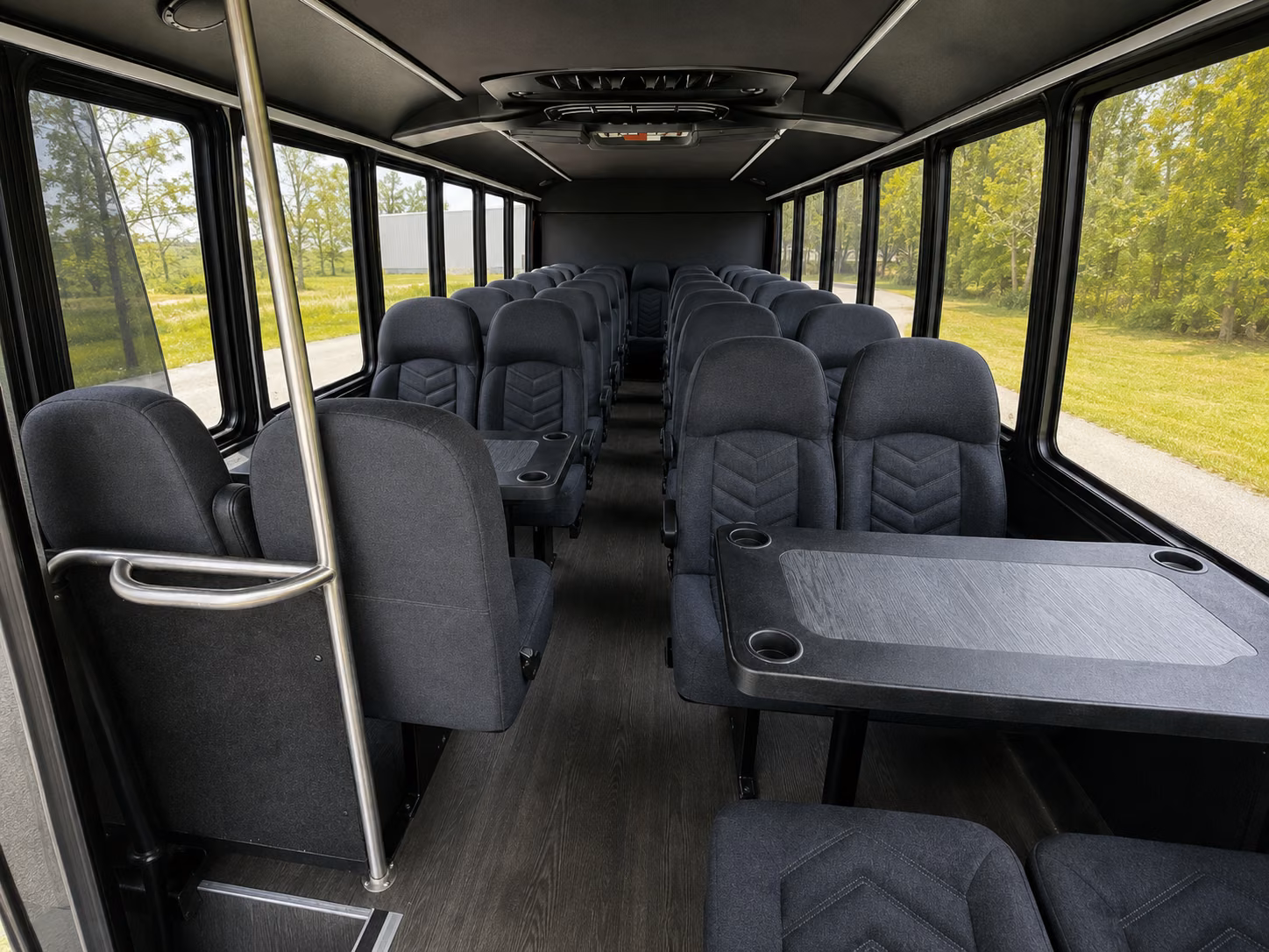 frederick 18 passenger minibus inside