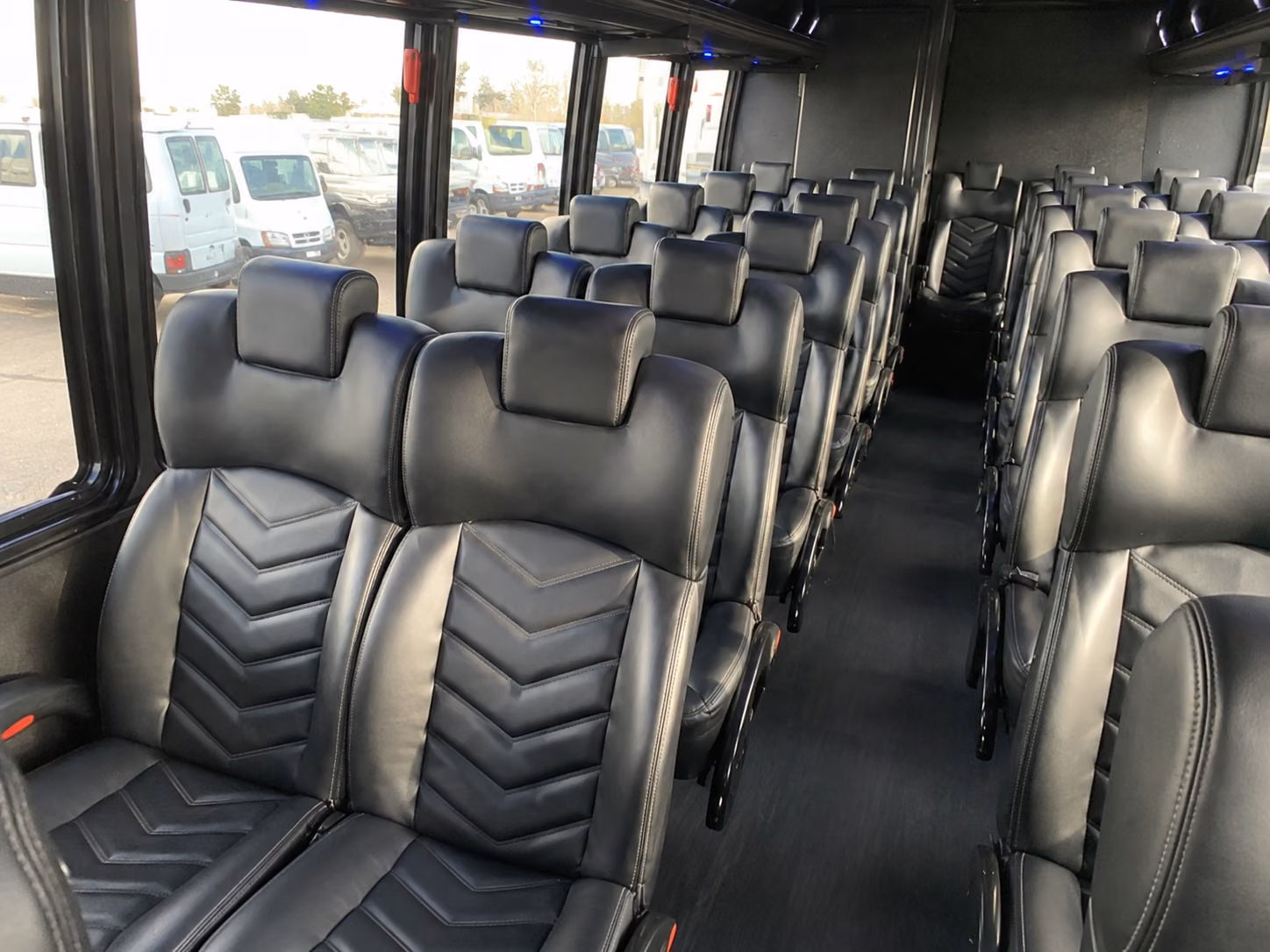 frederick 20 passenger minibus inside