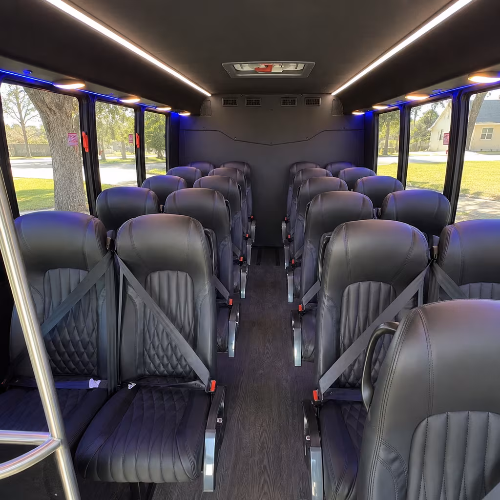 frederick 25 passenger minibus inside