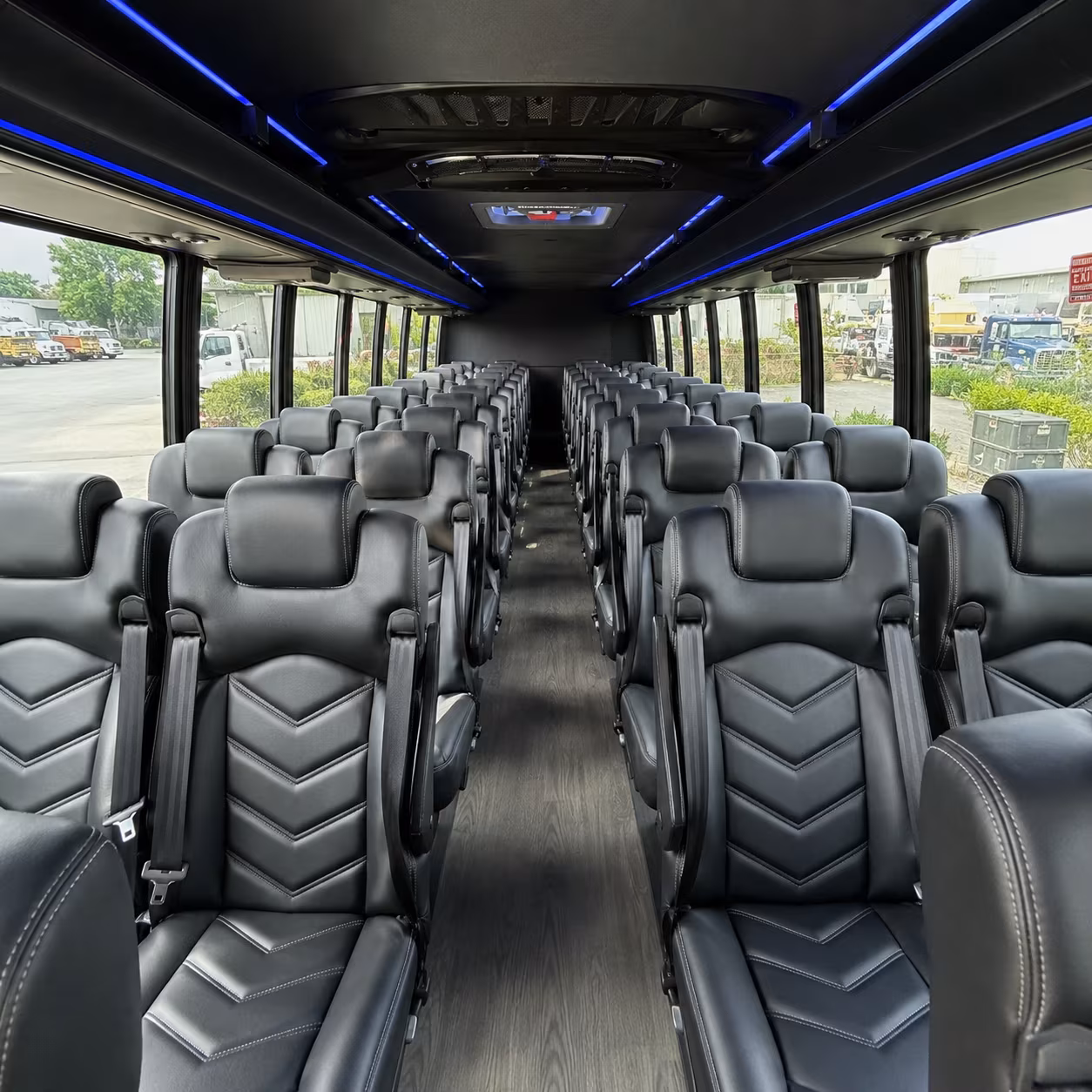 frederick 25 passenger minibus interior