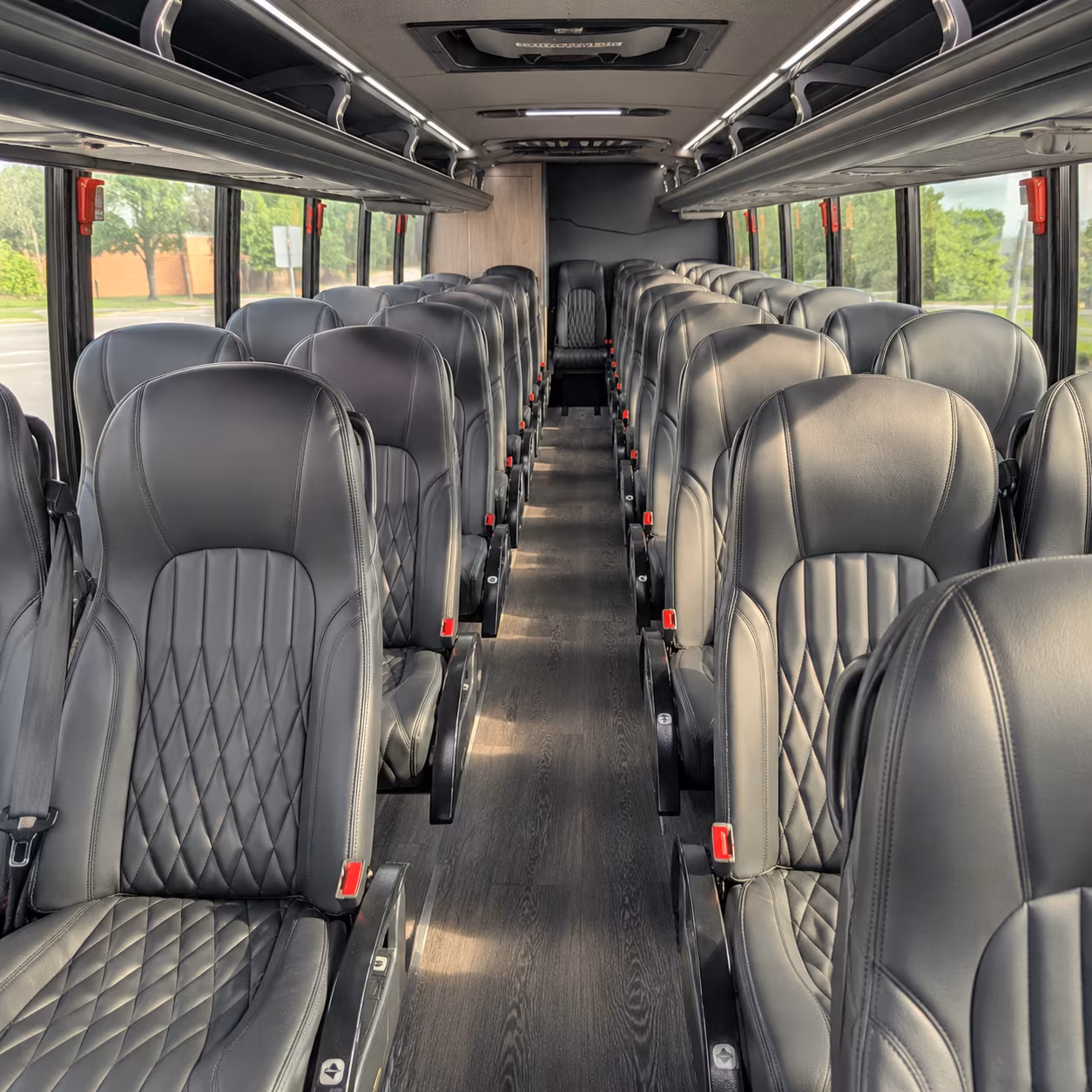 frederick 28 passenger minibus inside