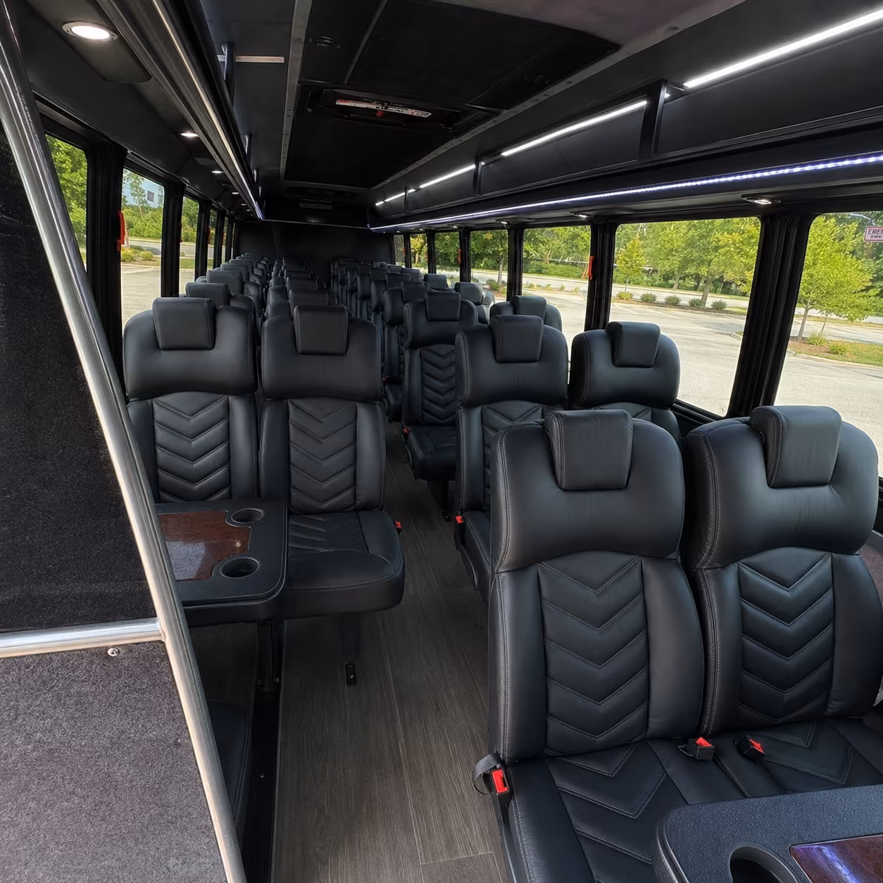 frederick 28 passenger minibus interior