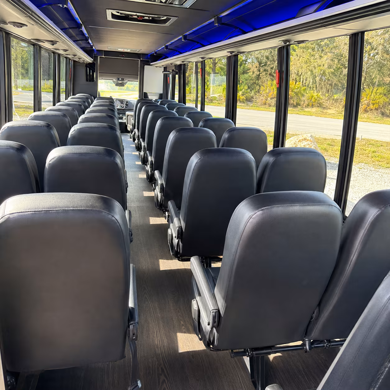 frederick 30 passenger minibus interior