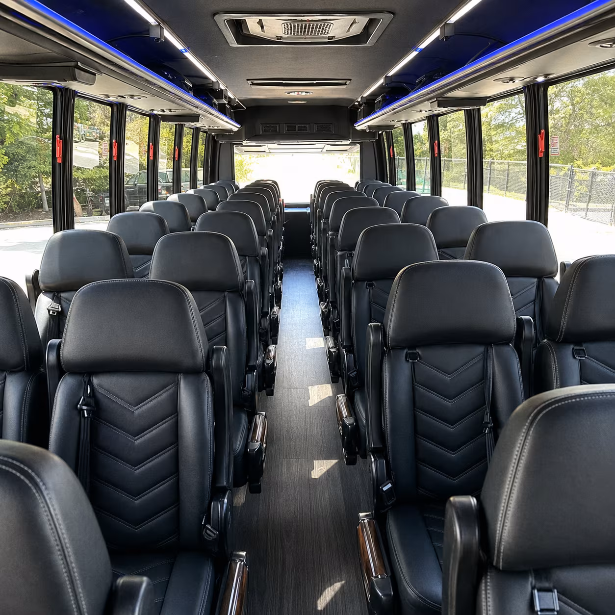 frederick 35 passenger minibus inside