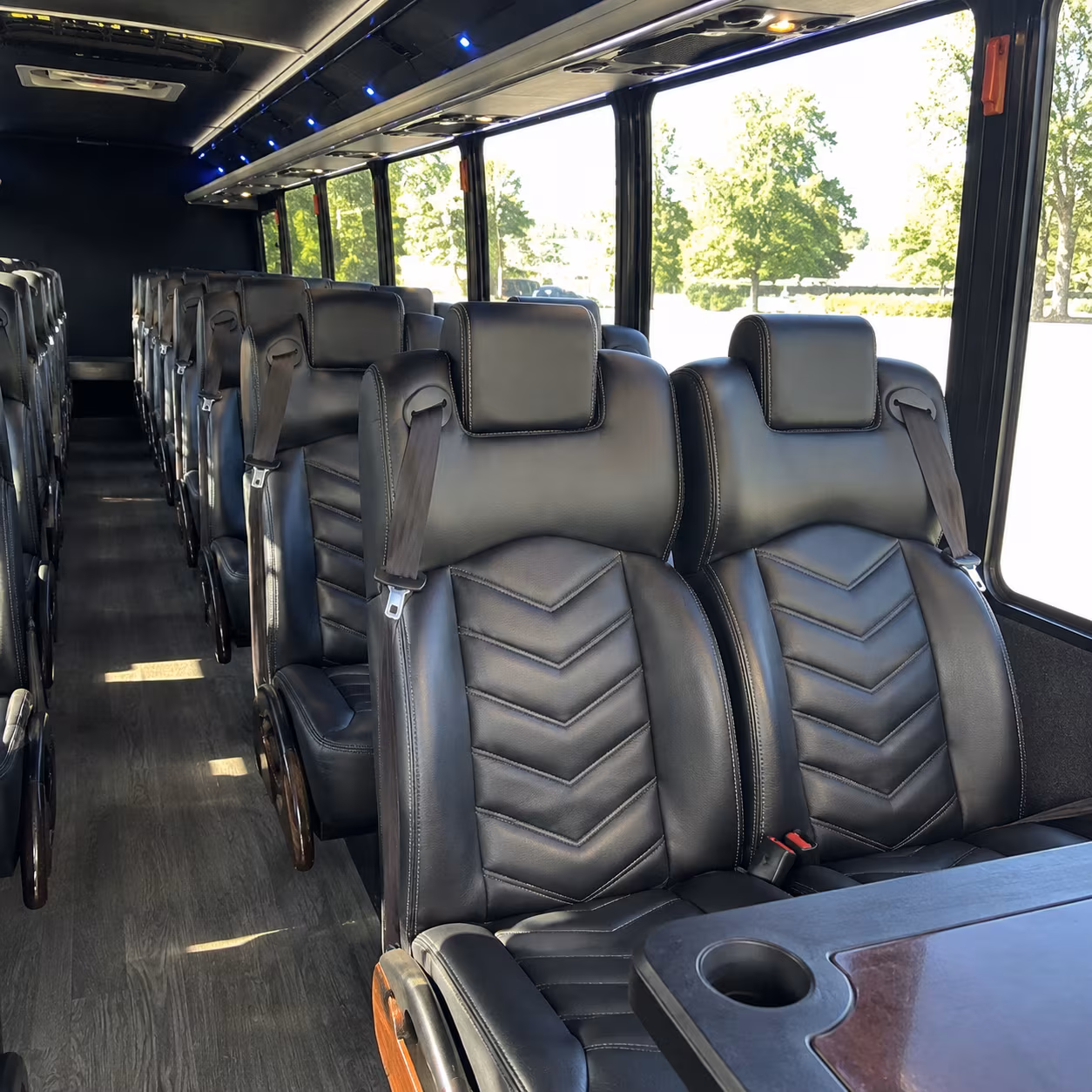 frederick 35 passenger minibus interior