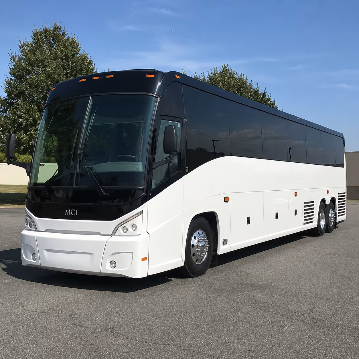 frederick charter bus rentals for business park and office campus commutes