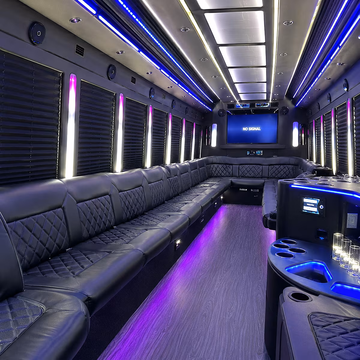 frederick party bus interior