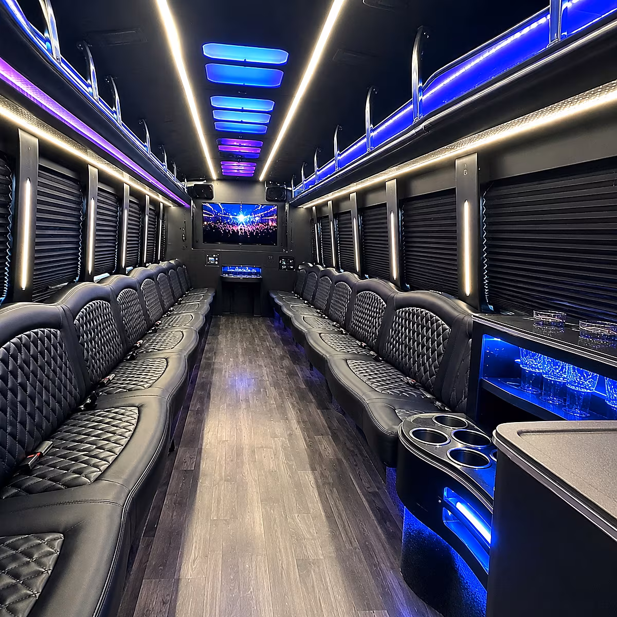 frederick party bus rentals inside